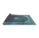 Sideview of Medallion Light Blue Traditional Rug, tr116lblu