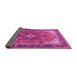 Sideview of Medallion Pink Traditional Rug, tr1170pnk