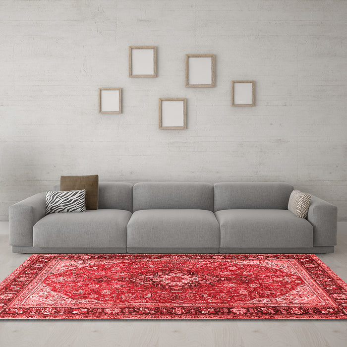 Traditional Red Washable Rugs