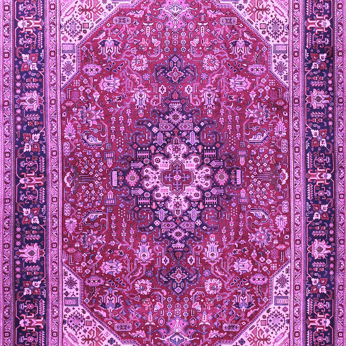 Medallion Purple Traditional Rug, tr1170pur