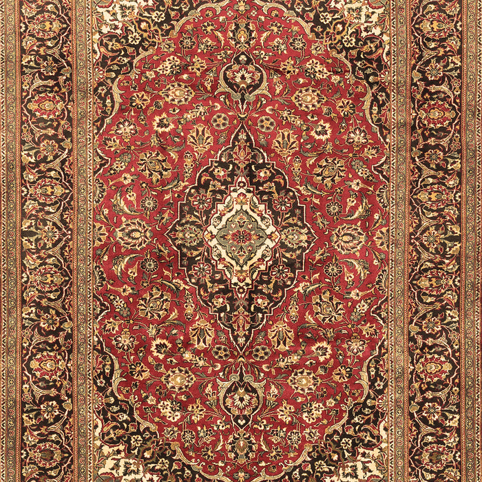 Medallion Brown Traditional Rug, tr1171brn