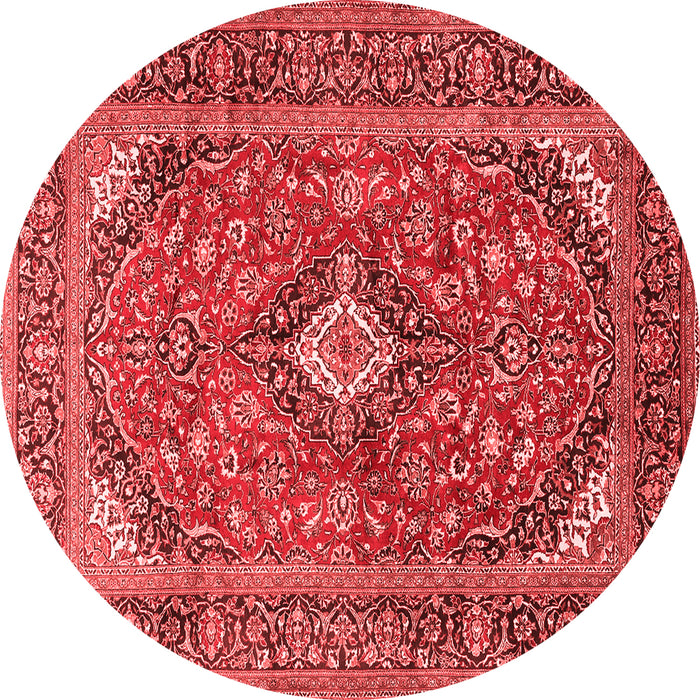 Medallion Red Traditional Rug, tr1171red