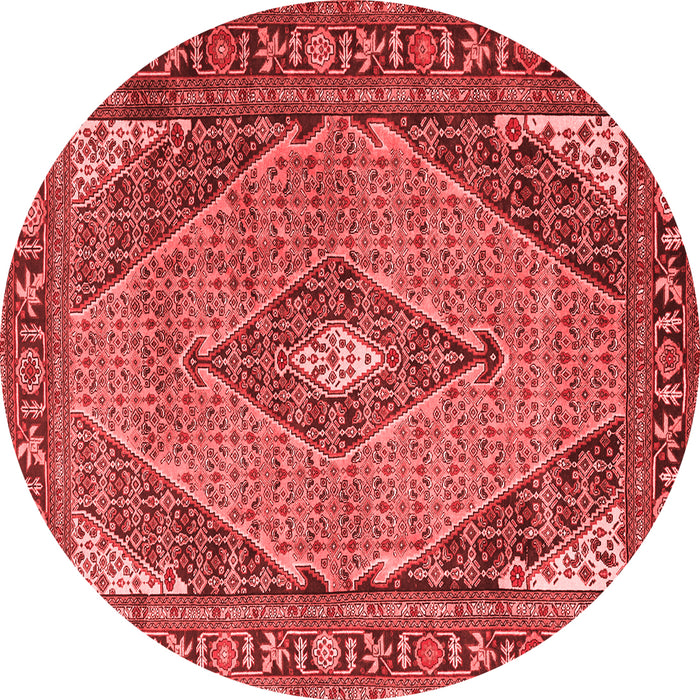 Medallion Red Traditional Rug, tr1172red
