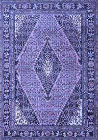 Medallion Blue Traditional Rug, tr1172blu