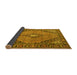 Sideview of Medallion Yellow Traditional Rug, tr1172yw