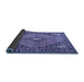 Sideview of Medallion Blue Traditional Rug, tr1172blu