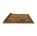 Sideview of Medallion Brown Traditional Rug, tr1172brn