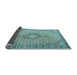 Sideview of Medallion Light Blue Traditional Rug, tr1173lblu