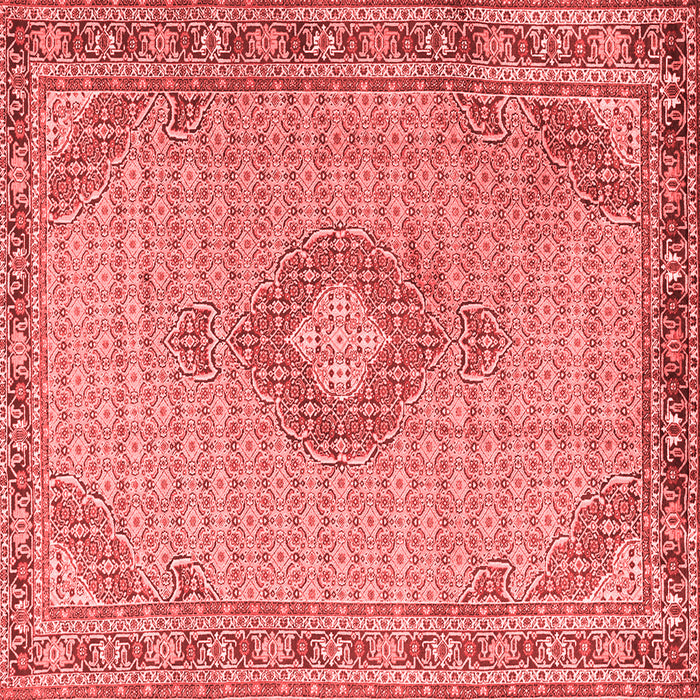 Medallion Red Traditional Rug, tr1173red