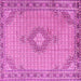 Square Medallion Pink Traditional Rug, tr1173pnk