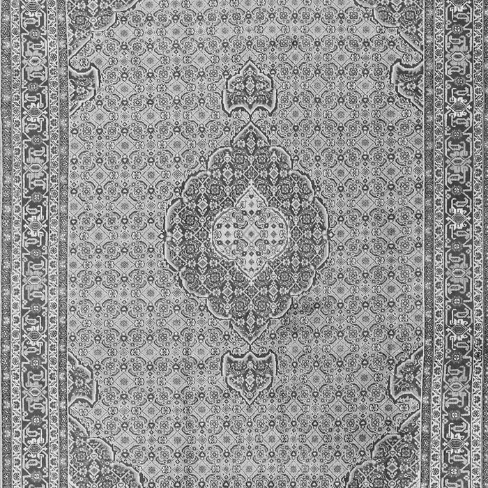 Serging Thickness of Machine Washable Medallion Gray Traditional Rug, wshtr1173gry