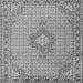 Serging Thickness of Medallion Gray Traditional Rug, tr1173gry