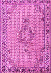 Medallion Pink Traditional Rug, tr1173pnk