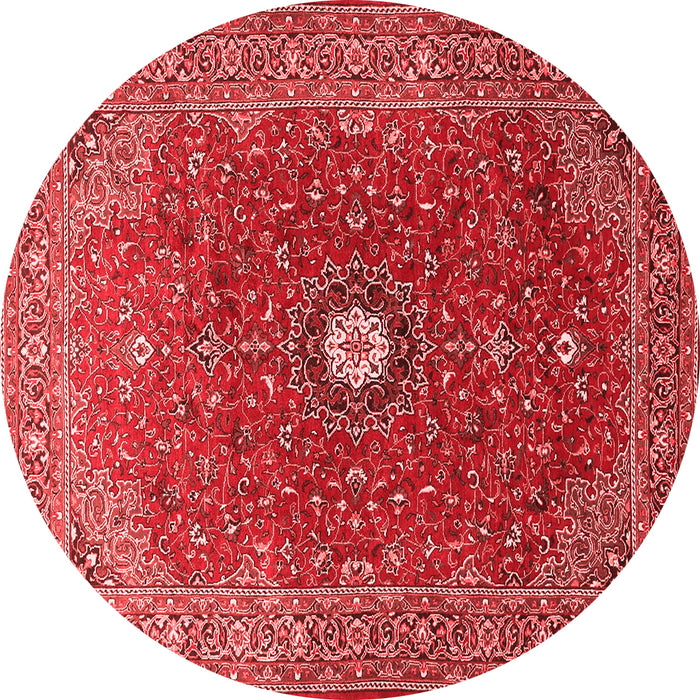 Medallion Red Traditional Rug, tr1174red