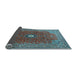 Sideview of Medallion Light Blue Traditional Rug, tr1174lblu