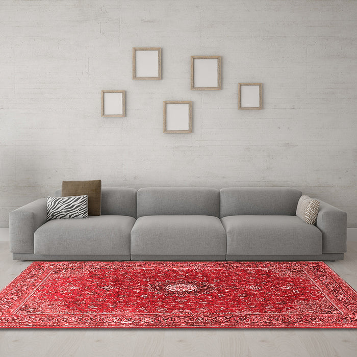 Traditional Red Washable Rugs