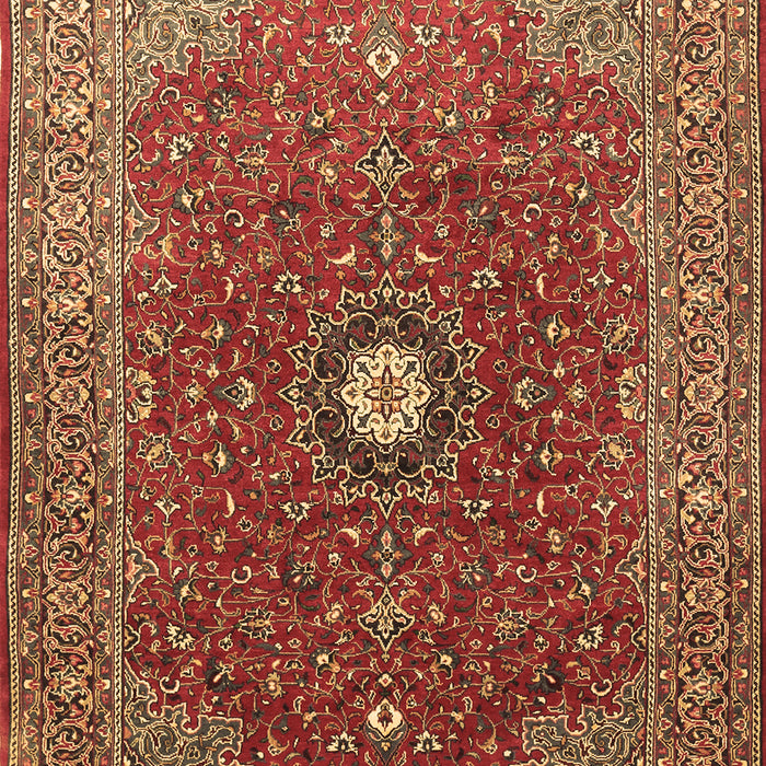 Medallion Brown Traditional Rug, tr1174brn