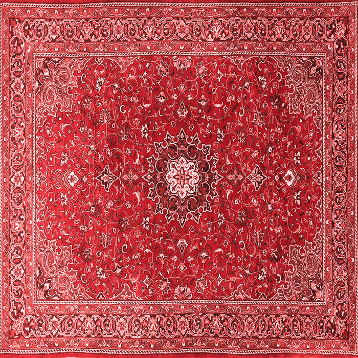 Medallion Red Traditional Rug, tr1174red