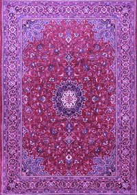 Medallion Purple Traditional Rug, tr1174pur