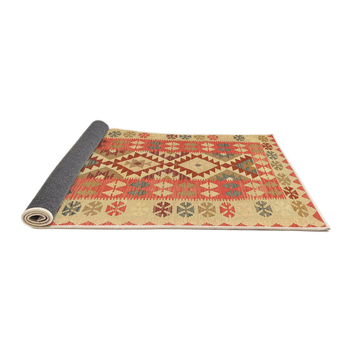 Sideview of Traditional Orange Red Southwestern Rug, tr1175
