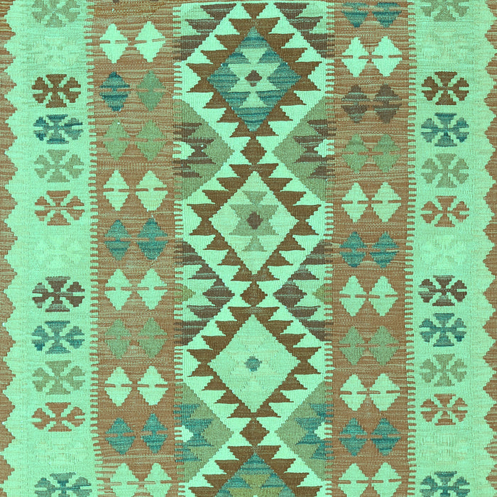 Machine Washable Southwestern Turquoise Country Area Rugs, wshtr1175turq