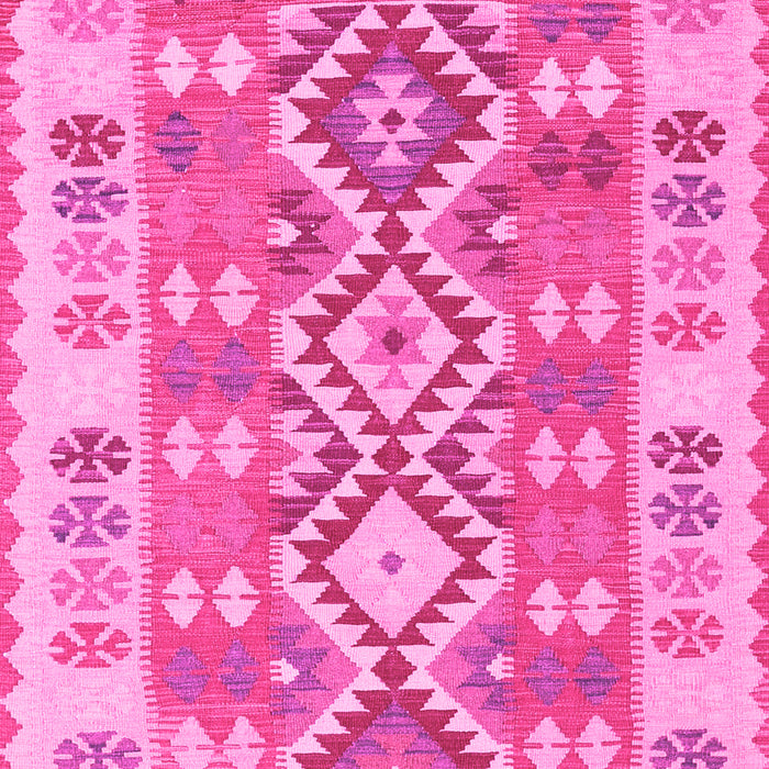Machine Washable Southwestern Pink Country Rug, wshtr1175pnk