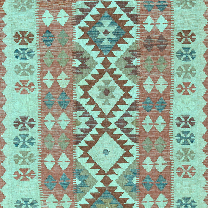 Southwestern Light Blue Country Rug, tr1175lblu
