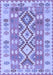 Machine Washable Southwestern Blue Country Rug, wshtr1175blu