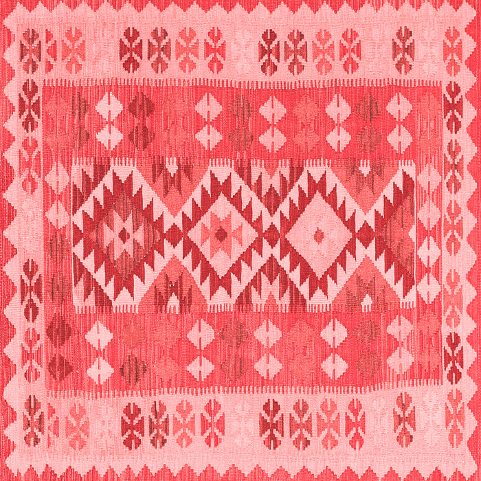Machine Washable Southwestern Red Country Rug, wshtr1175red