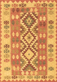 Southwestern Brown Country Rug, tr1175brn