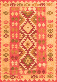 Southwestern Orange Country Rug, tr1175org