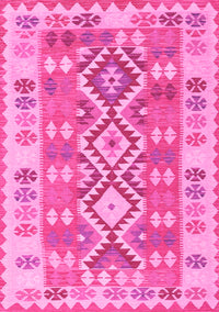 Southwestern Pink Country Rug, tr1175pnk