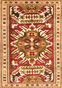 Persian Orange Traditional Rug, tr1176org