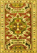 Machine Washable Persian Yellow Traditional Rug, wshtr1176yw