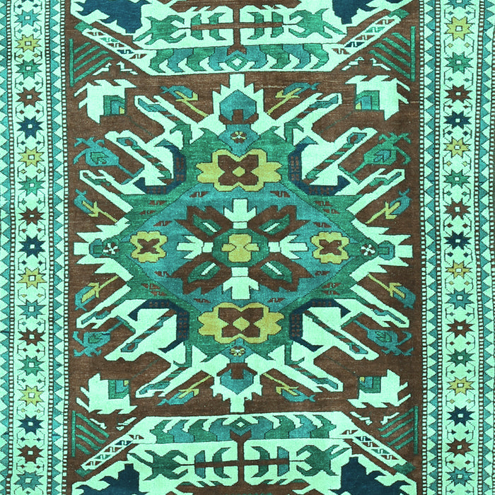 Machine Washable Persian Turquoise Traditional Area Rugs, wshtr1176turq