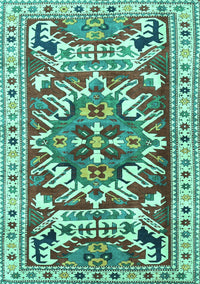 Persian Turquoise Traditional Rug, tr1176turq