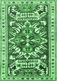 Persian Emerald Green Traditional Rug, tr1176emgrn