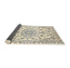 Sideview of Traditional Vanilla Gold Medallion Rug, tr1177