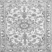 Serging Thickness of Medallion Gray Traditional Rug, tr1177gry