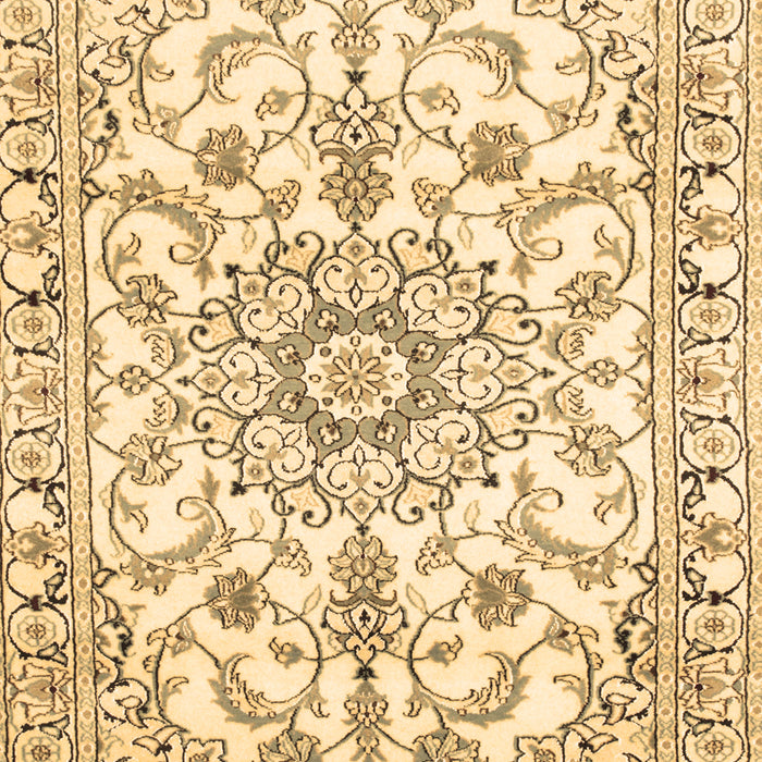 Machine Washable Medallion Brown Traditional Rug, wshtr1177brn