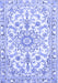 Medallion Blue Traditional Rug, tr1177blu