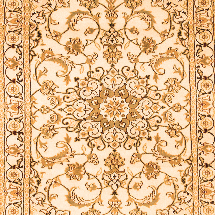 Medallion Orange Traditional Rug, tr1177org