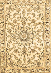 Medallion Brown Traditional Rug, tr1177brn