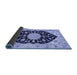 Sideview of Medallion Blue Traditional Rug, tr1178blu