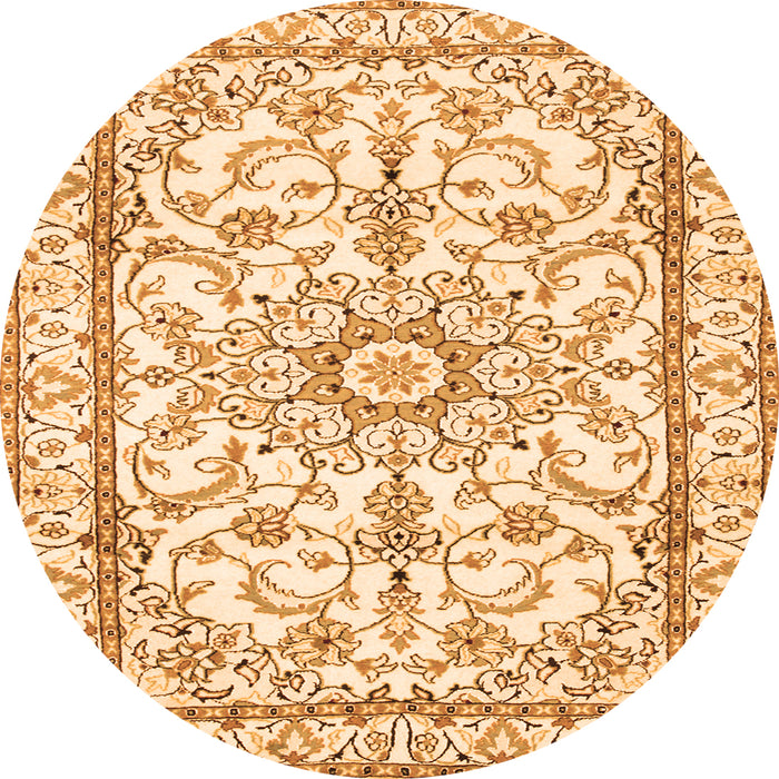 Square Persian Orange Traditional Rug, tr1179org