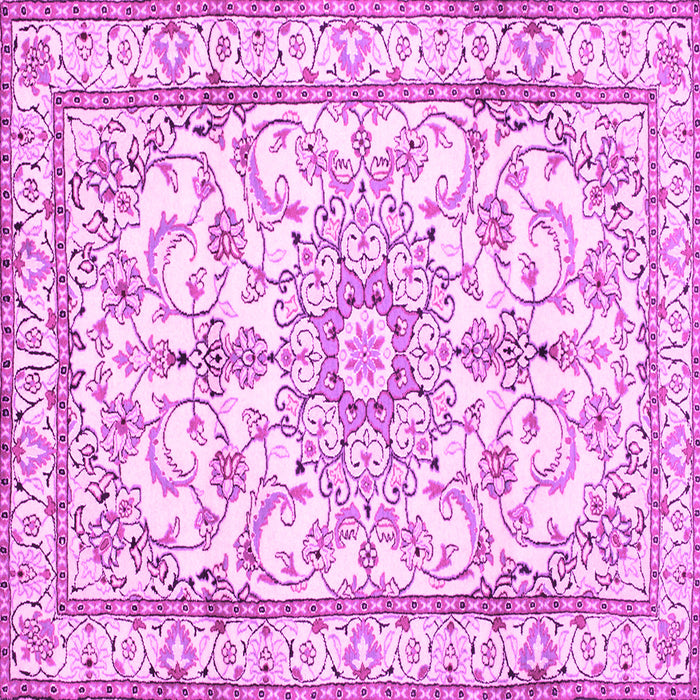 Square Persian Pink Traditional Rug, tr1179pnk