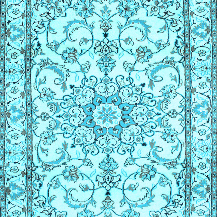 Machine Washable Persian Light Blue Traditional Rug, wshtr1179lblu