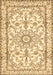 Machine Washable Persian Brown Traditional Rug, wshtr1179brn