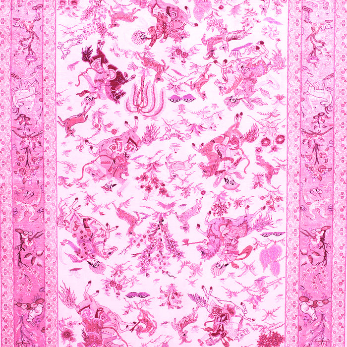 Animal Pink Traditional Rug, tr117pnk