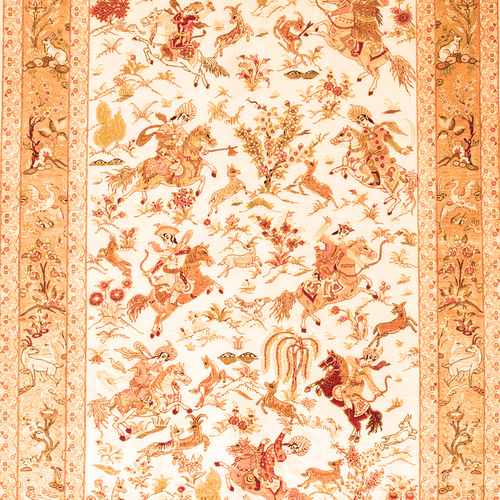 Animal Orange Traditional Rug, tr117org
